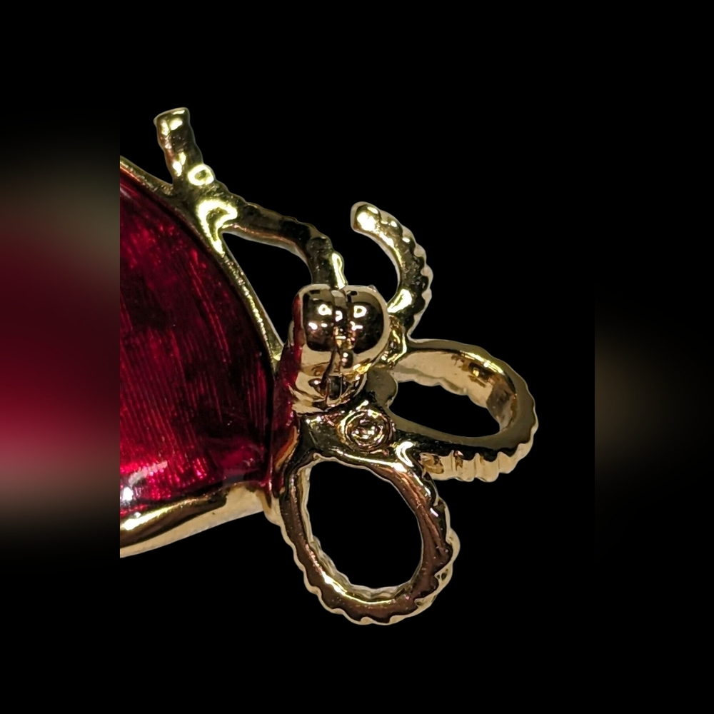 Swarovski Crystal Vintage Masquerade Mask Brooch - Picture 7 of 8